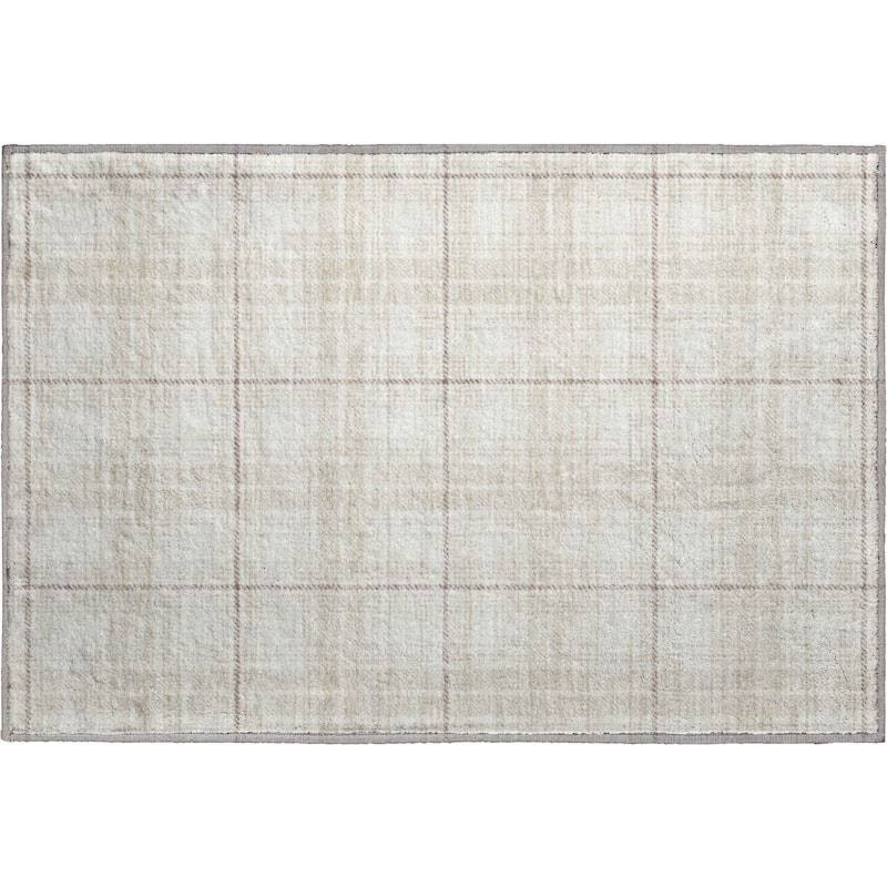 Premium Washable Super Soft Farmhouse Plaid Mayfield Rug