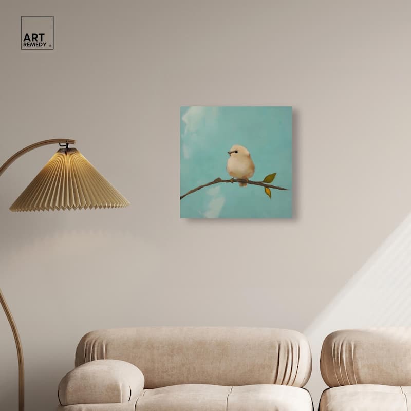 Azure Avian Canvas by Art Remedy, Gallery Wrapped