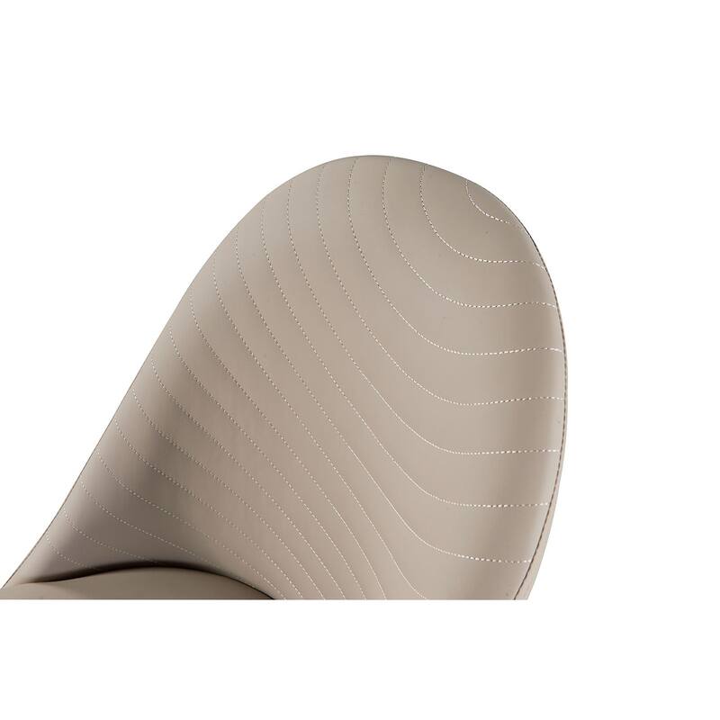 Contemporary Brown Finish Fully Upholstered Side Chairs Set