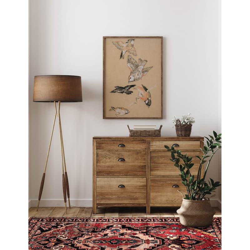 ECARPETGALLERY Hand-knotted Konya Anatolian Red Wool Rug - 4'1 x 6'6