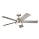 preview thumbnail 1 of 2, Kichler Lighting Tide 52 inch Integrated LED Indoor/Outdoor Brushed Nickel Ceiling Fan