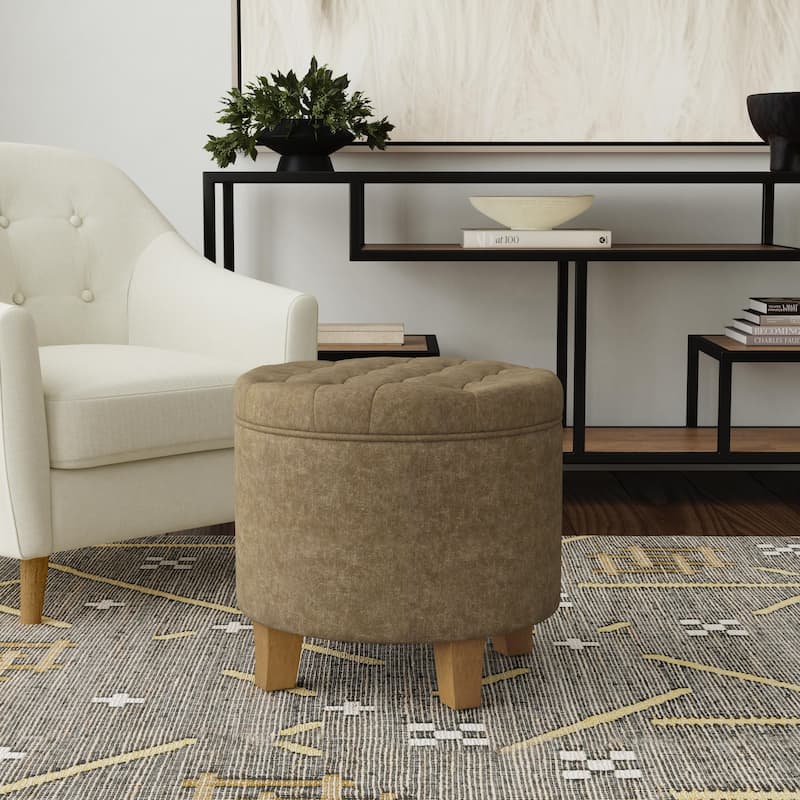 Carson Carrington Melahverfi Boho Tufted Storage Ottoman