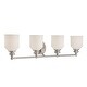 preview thumbnail 6 of 13, Savoy House Melrose 4-Light Vanity Satin Nickel