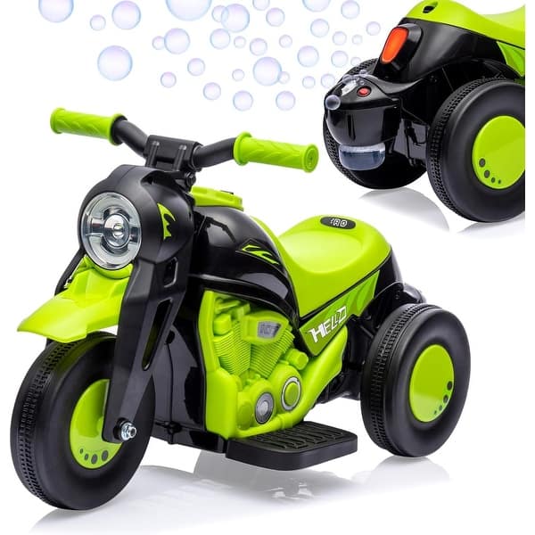 slide 2 of 28, 6V Electric Bubble Car Green