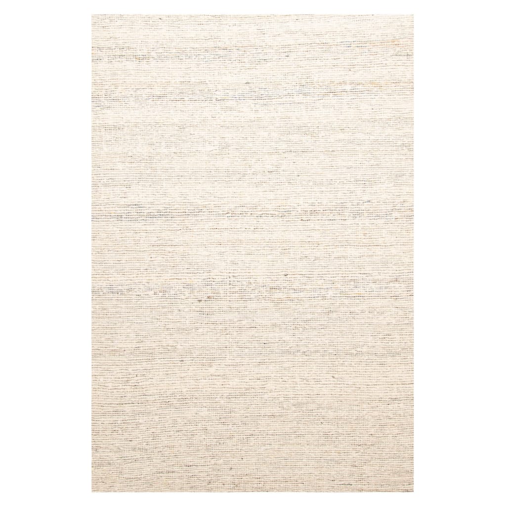 ECARPETGALLERY Braid weave Sienna Cream Wool Rug - 5'2 x 7'6