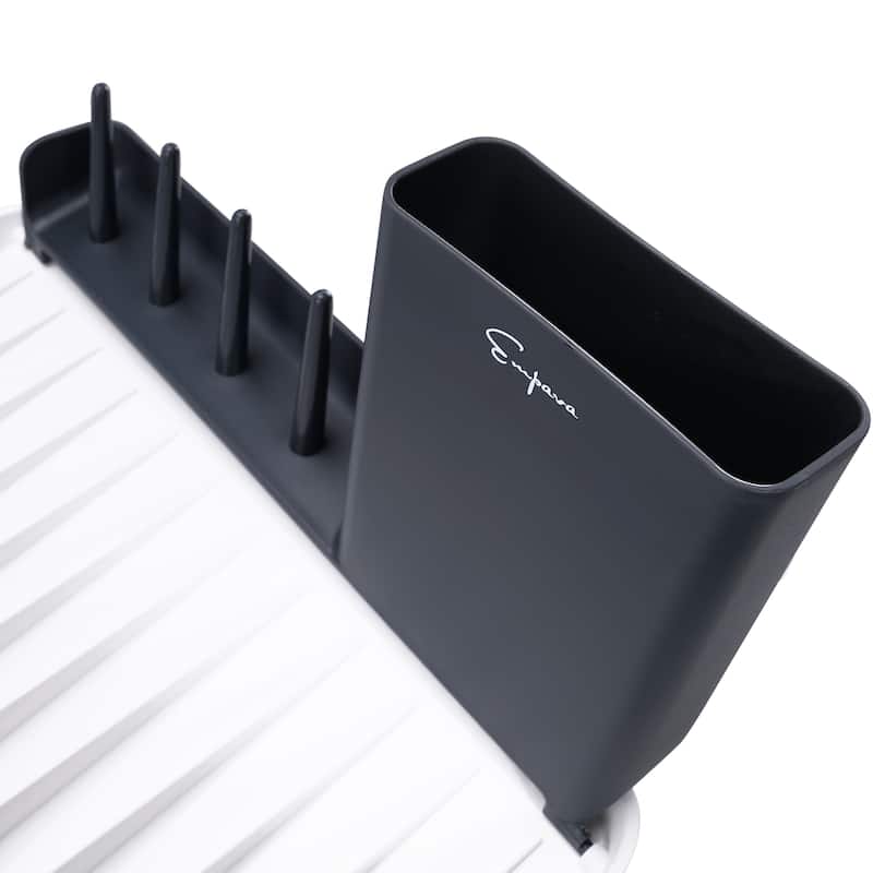 Foldable Countertop Dish Drying Rack with Drainer - 16.5" x 13.8"