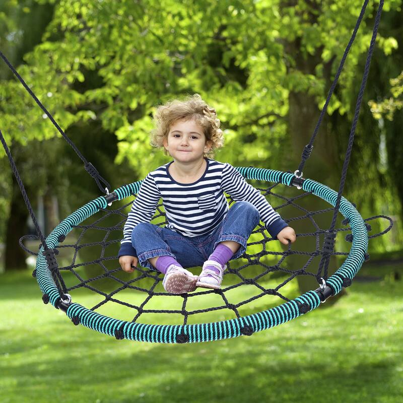40'' 750lbs Spider Swing Web Saucer Tree Swing for Kids Adults