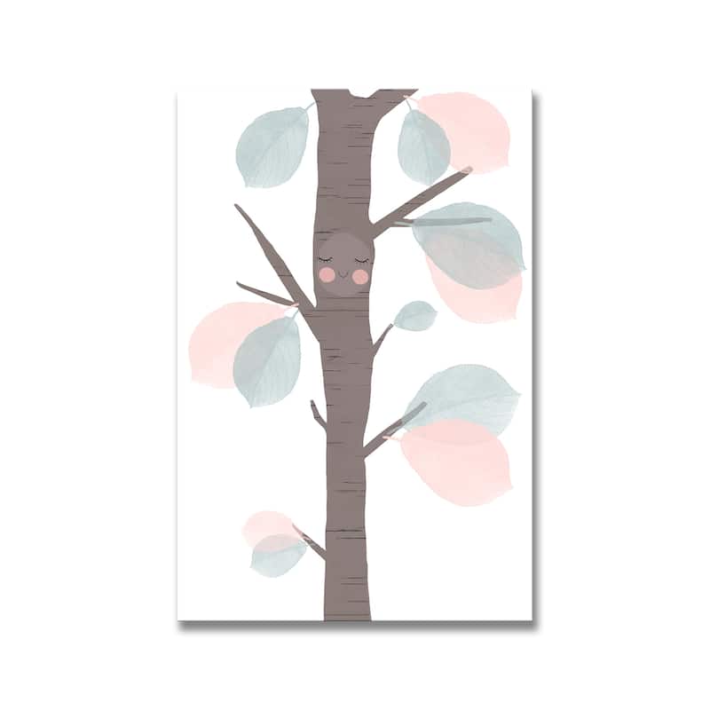 Kids Framed Art Print Little Tree by Treechild - Multi-Color
