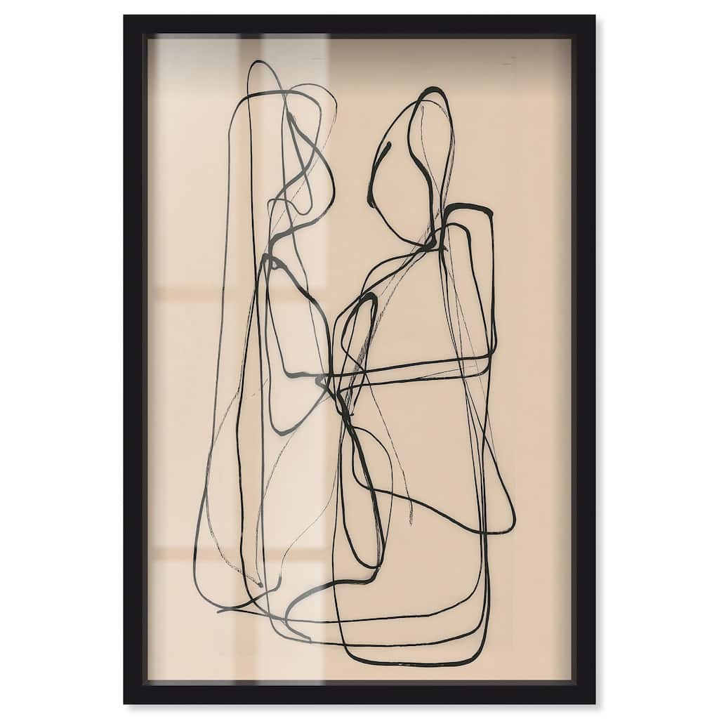Embrace of Lines I Shadowbox by Art Remedy
