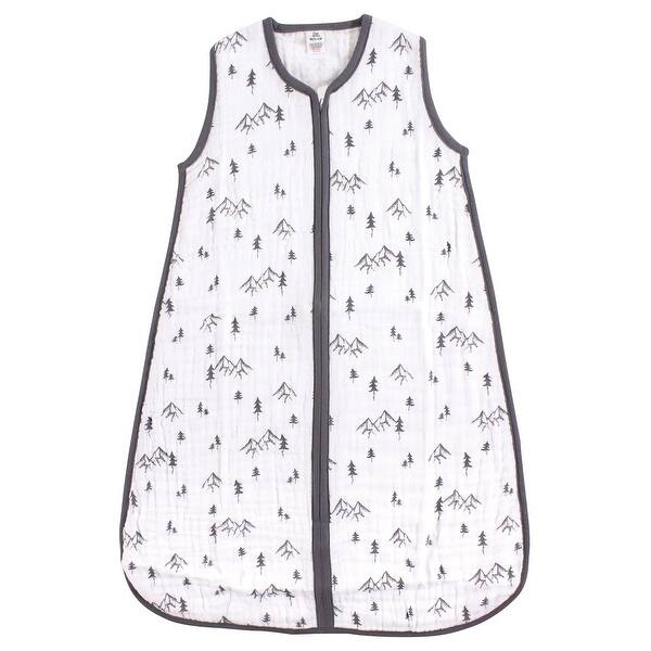 slide 1 of 1, Yoga Sprout Baby Sleeveless Muslin Cotton Sleeping Bag, Sack, Blanket, Mountain Range 12-18 Months - Mountain Range
