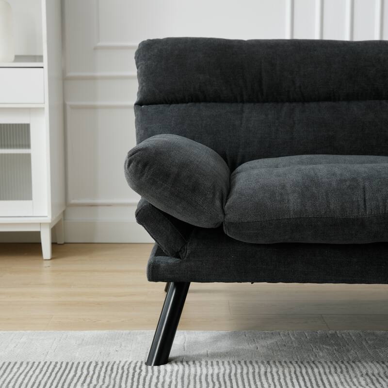 70" W Modern Convertible Folding Futon Couch Sofa Bed for Living Room,Dorm,Apartment,Bedroom