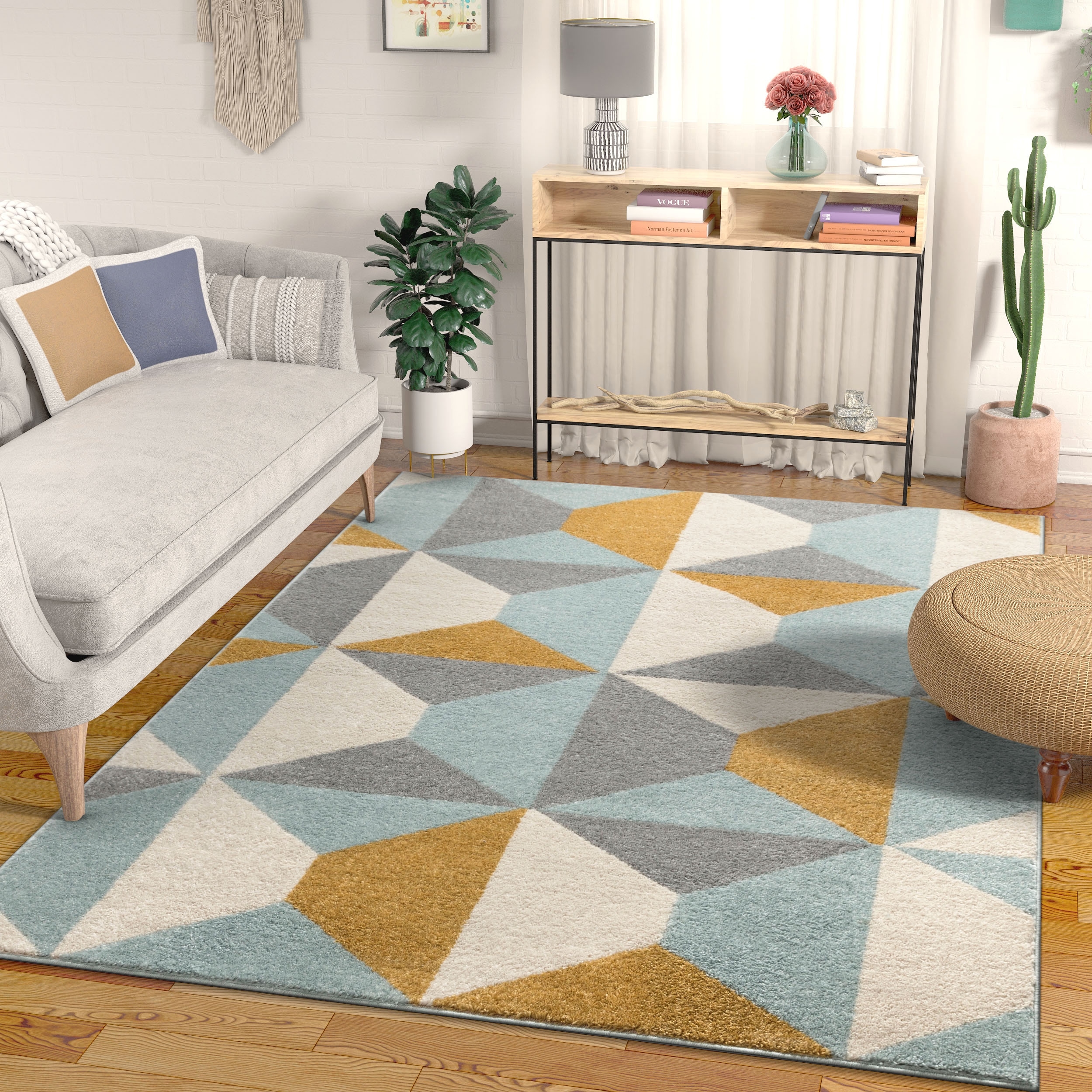 Well Woven Mystic Zeke Geometric Area Rug