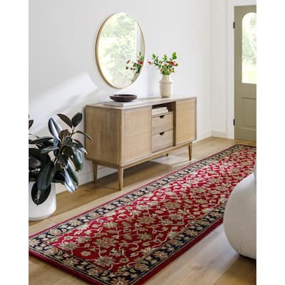 Livabliss Crowne Traditional Border Area Rug