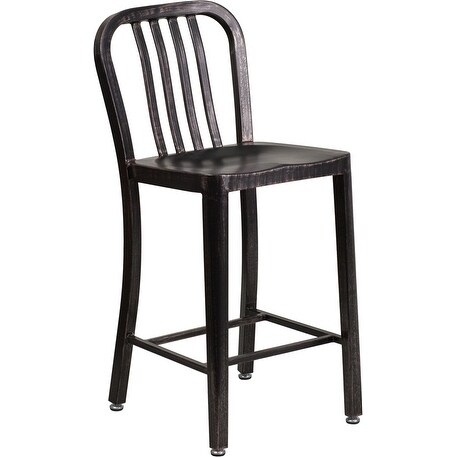 Shop Brimmes 25" High Metal Counter Stool Black-Antique ... (457 x 457 Pixel)
