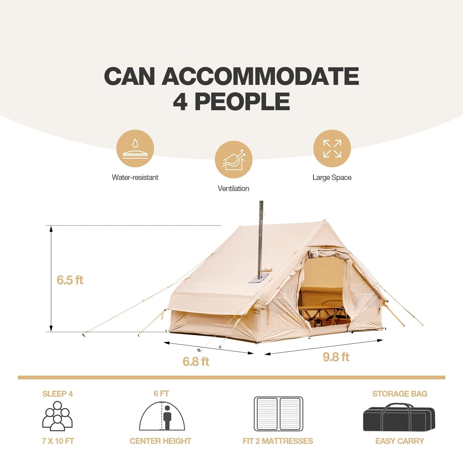 Cotton tent on sale