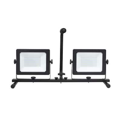 HOMLUX 12000 Lumen LED Work Light w/Double Tripod - White