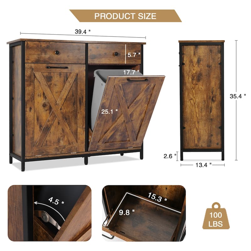 Kitchen Trash Cabinet