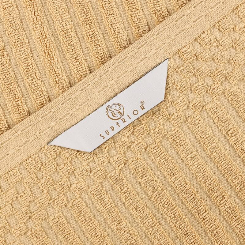 Superior Soho Ribbed Cotton 3-Piece Assorted Towel Set