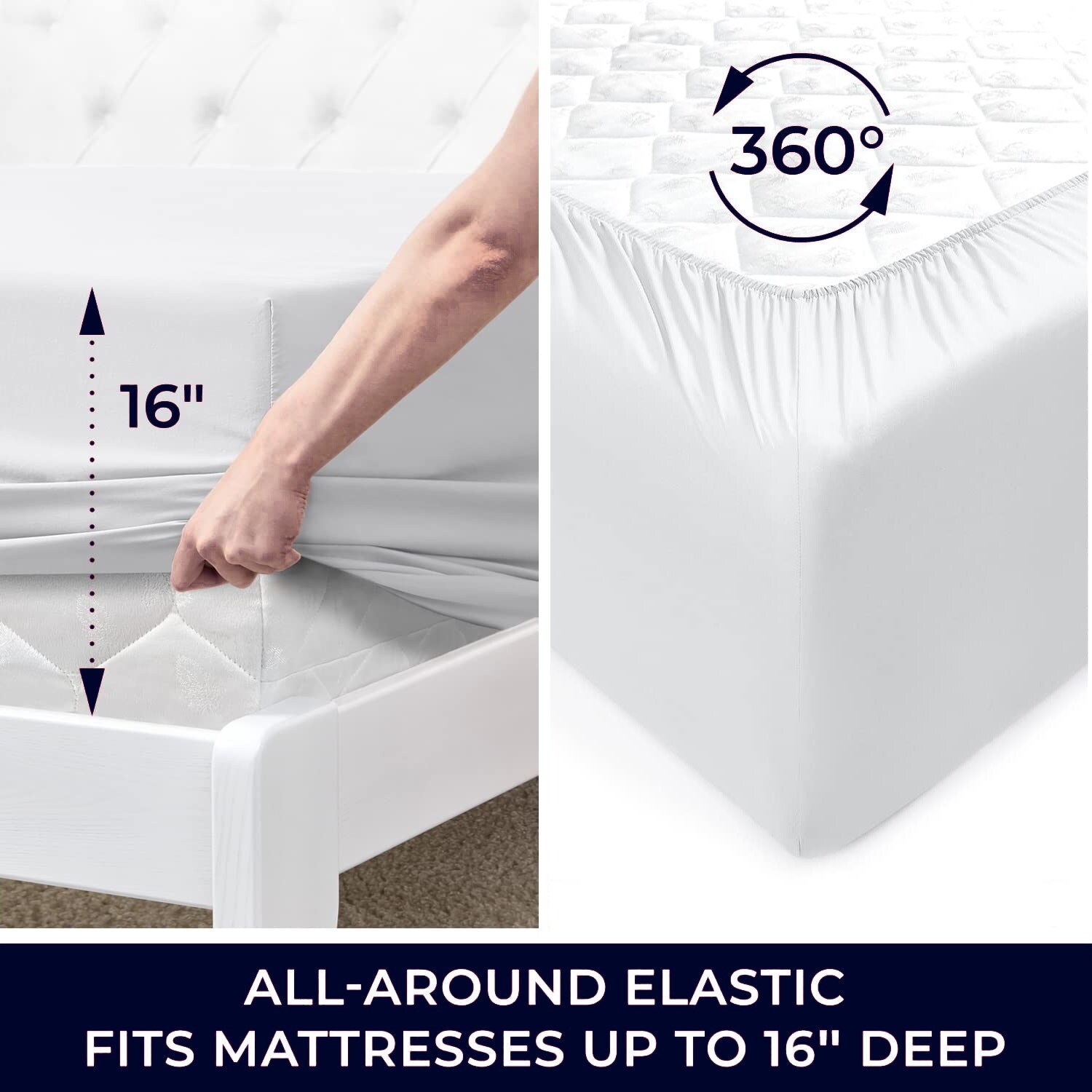 Luxury Hotel Collection Bamboo Rayon Bed Sheet Set - 6 Piece-image