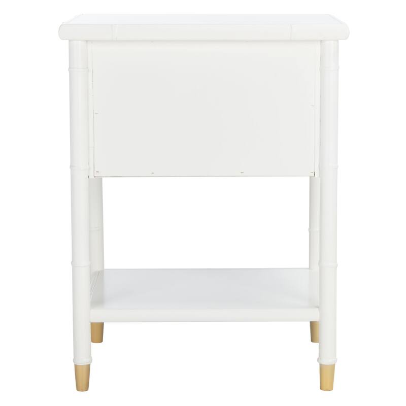SAFAVIEH Dessa 2-Drawer 1-Shelf Accent Table. - 21" W x 18" D x 27" H - 21Wx18Dx27H