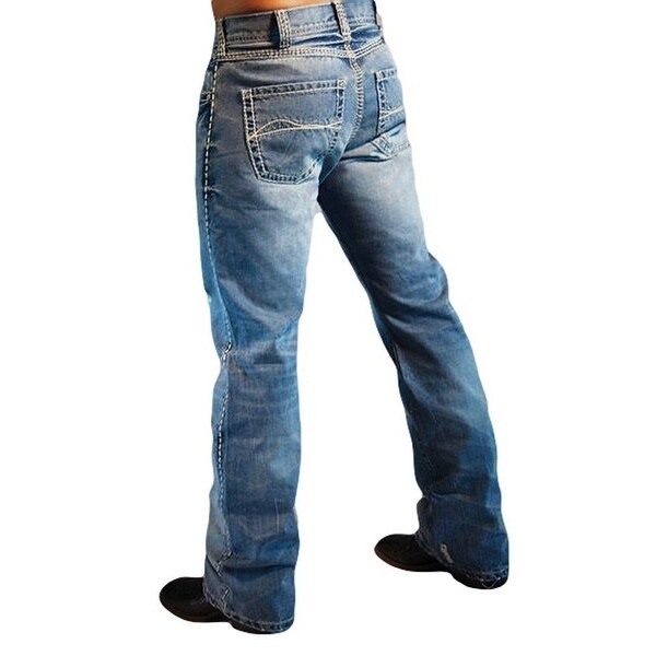 mens bootcut ripped jeans