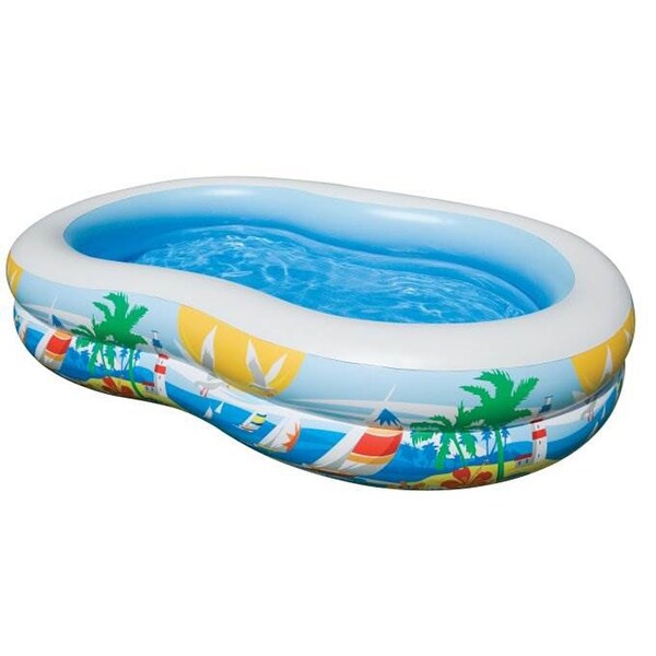 Intex 8.6ft x 5.25ft x 18in Swim Center Inflatable Ocean Side