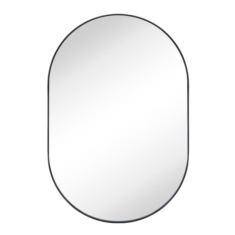 TEHOME Oba Oval Metal Wall Mirror