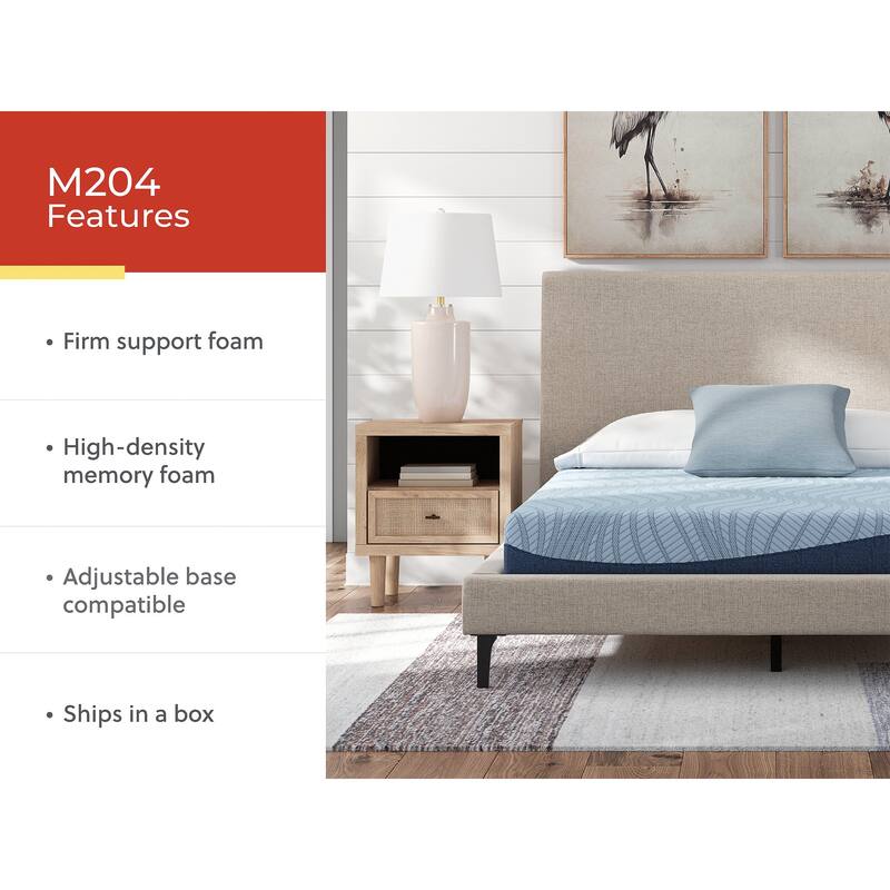Signature Design by Ashley Peak 2.0 8 Memory Foam Blue California King Mattress