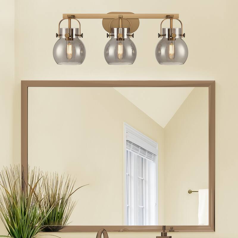 Innovations Lighting 423-3W-10-27 Pilaster II Sphere Vanity Pilaster
