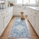 preview thumbnail 10 of 18, SAFAVIEH Tucson Machine Washable Slip Resistant Korneliya Oriental Medallion Rug - Light Grey/Rust - 5' x 8'