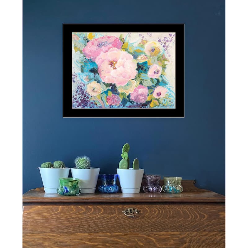 TrendyDecor4U Contemporary "Fresh Florals" Framed Print Wall Art