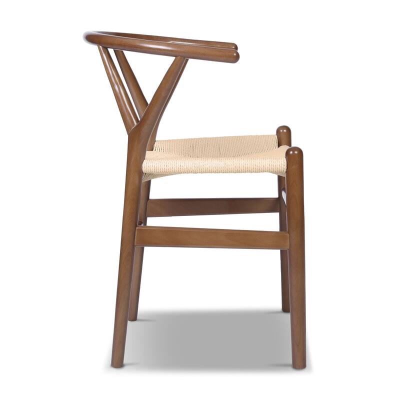 Edgemod Olsen Handwoven Cord Weave Dining Chair (set of 2)