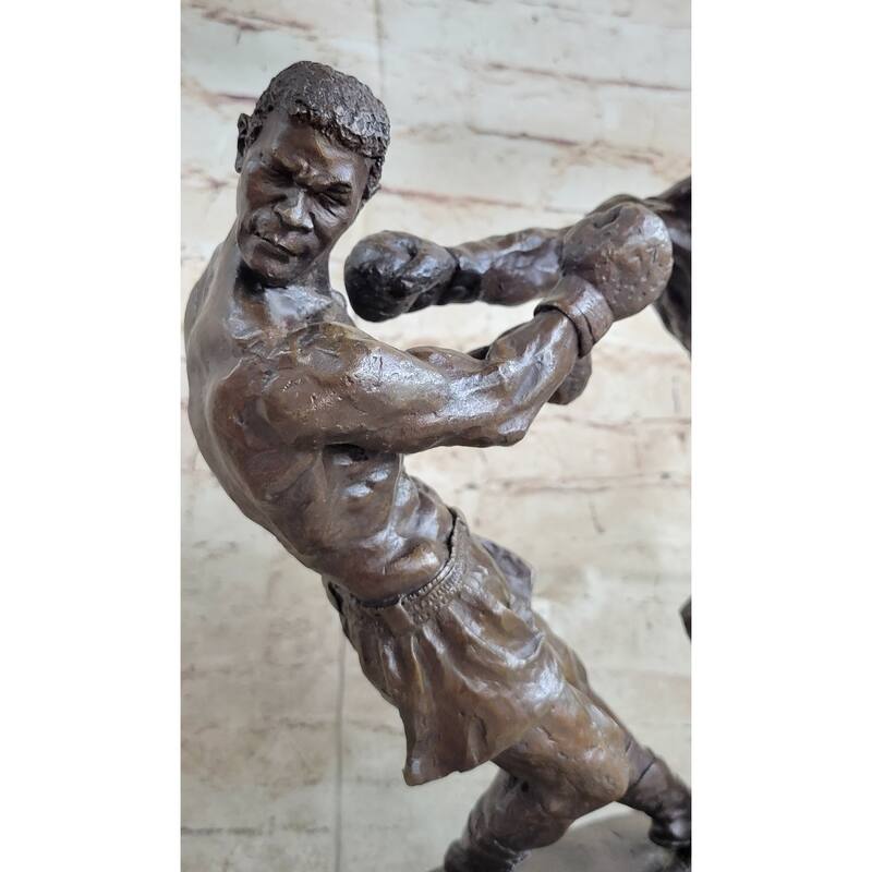 Muhammad Ali Sonny Liston Second Round Fight Boxing Boxer Bronze Sculpture