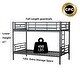 preview thumbnail 22 of 71, Twin over Twin Elegance Clean-Lined Bunk Bed, Heavy Duty Metal Structure Bunk Bed Frame Steel Slat Support(No Box Spring Needed)