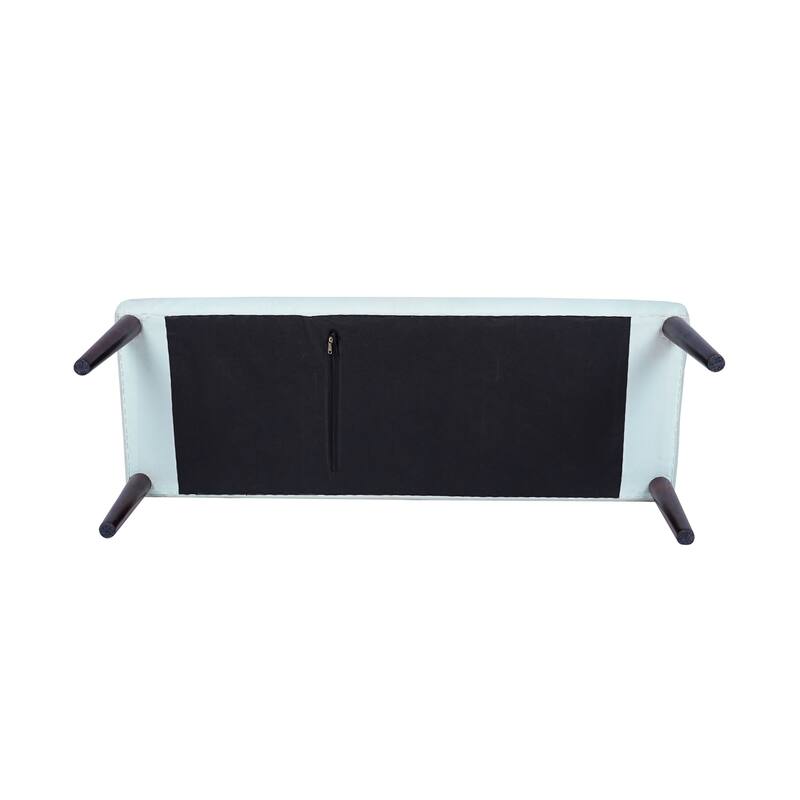 Nico Upholstered Accent Bench Indoor Entryway Bench by Sevita - 47" L x 16" W x 18" H