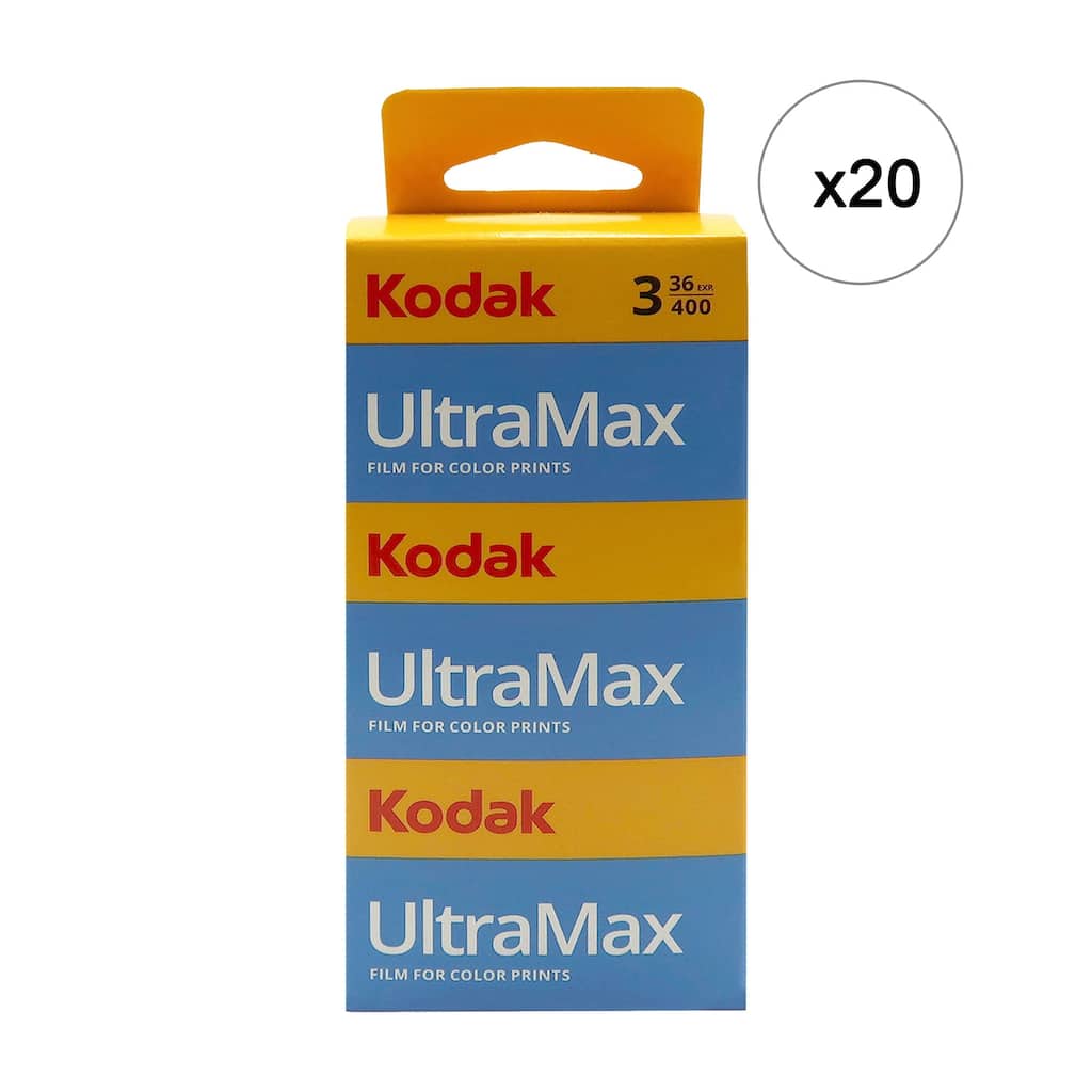 20x Kodak UltraMax 400 Color Negative Film (35mm, 36 Exposures) - 3 Pack