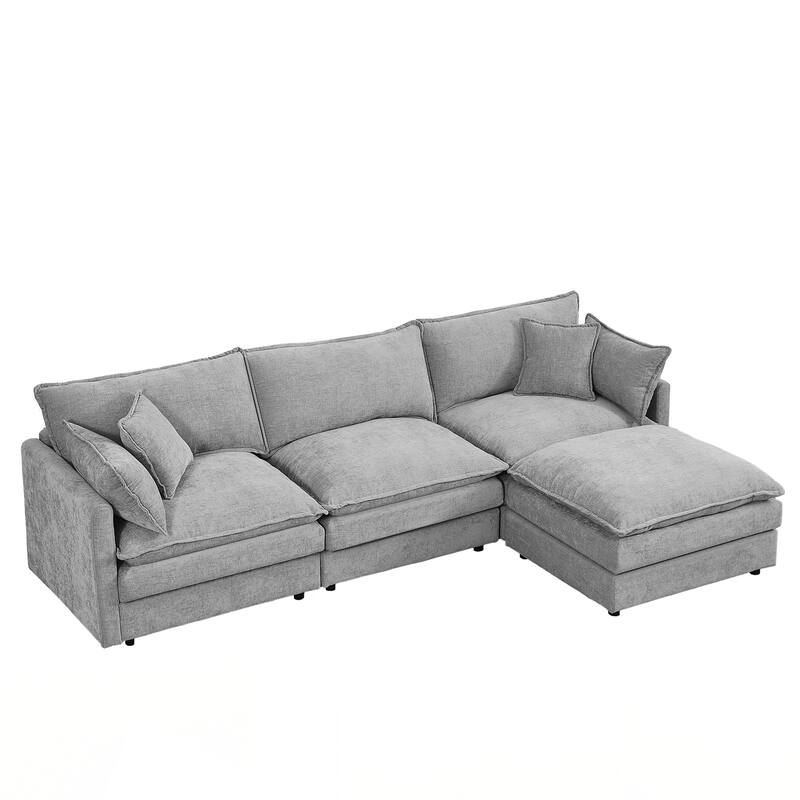 Modular Sectional Sofa, 102 Inch L Shaped Couch Set for Living Room
