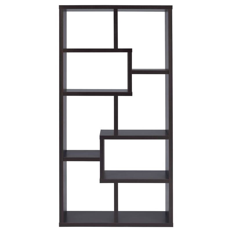 Theo 71-inch 8-compartment Wood Bookshelf