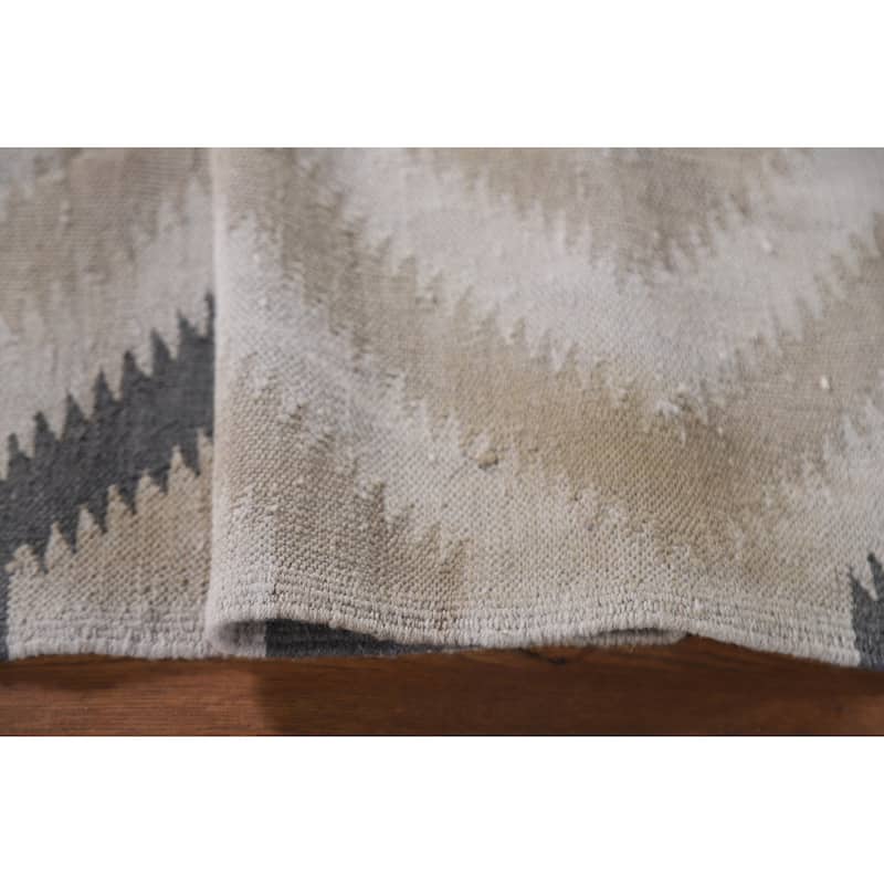 Southwestern Kilim Oriental Area Rug Hand-Woven Wool Carpet - 3'1"x 5'0"