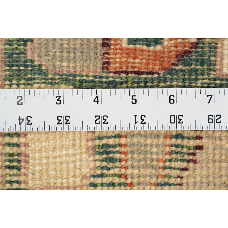 Hand Knotted Oriental 100% Wool Carpet Transitional Medallion Beige & Ivories Oushak Area Rug - 17' 5'' X 12' 0''