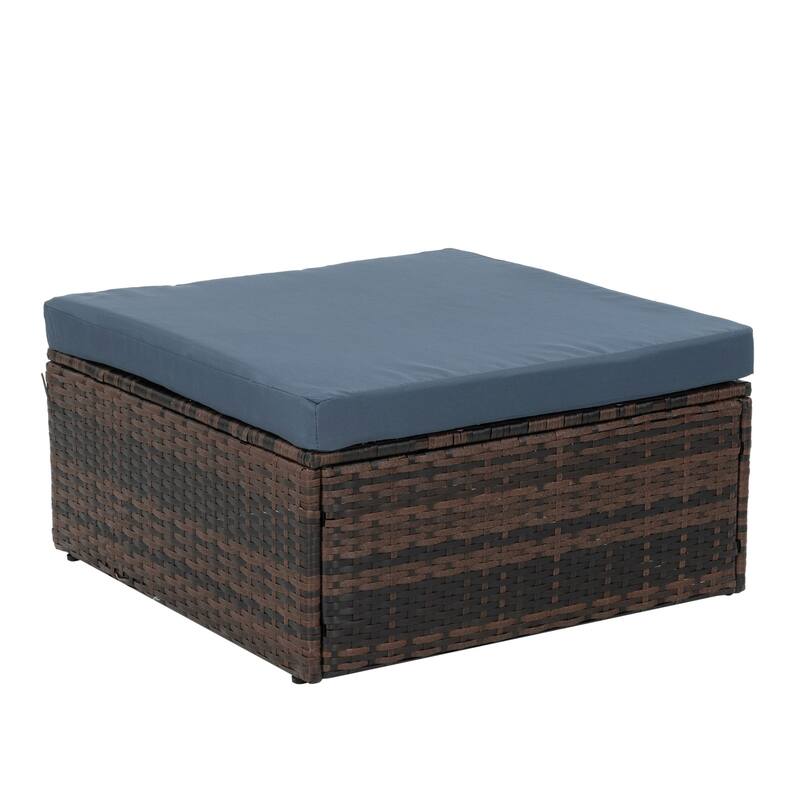 Outdoor Wicker Weaving Conversation Combo Set of 5