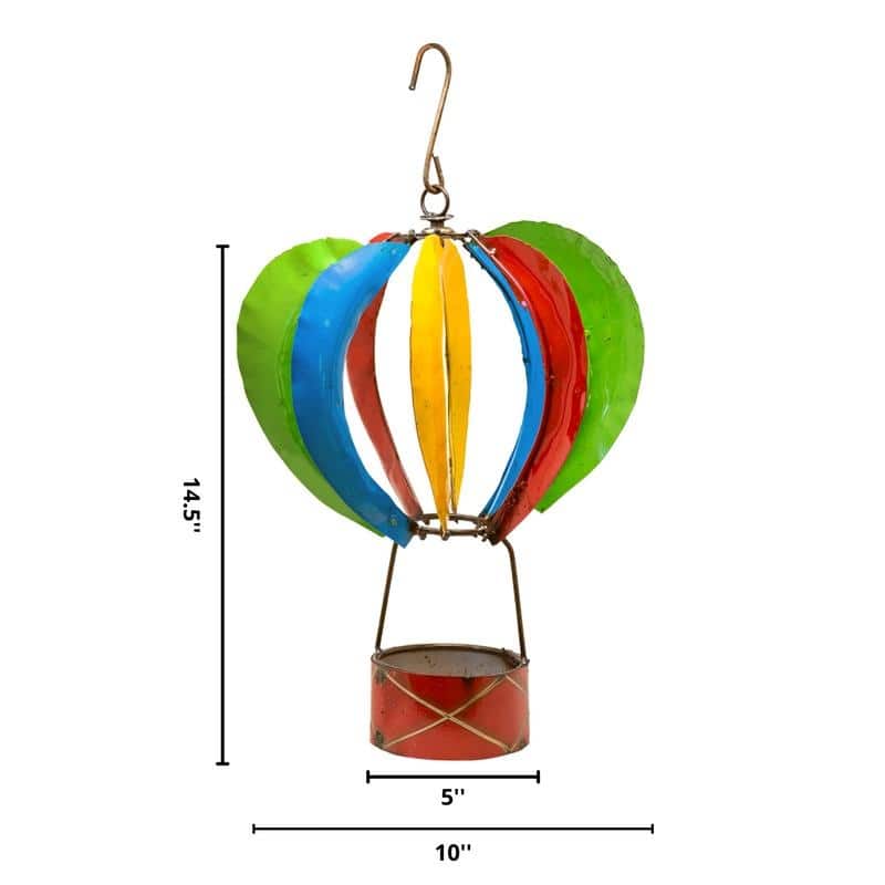 Rustic Arrow Hot Air Balloon Garden Decor 10L x 10W x 14.50H On