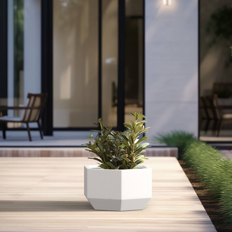 Concrete Geometric Plant Pots / Large Indoor and Outdoor flower Planters