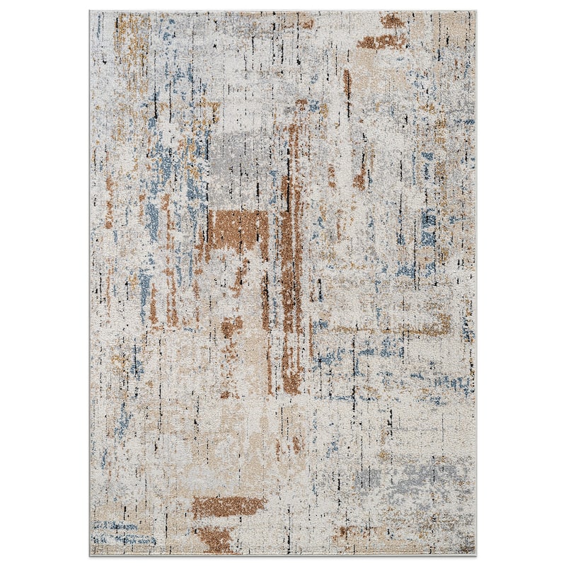 Multi-Tonal Rug for Living Room, Entryway, or Family Spaces - Easy to Clean and Comfortable Underfoot