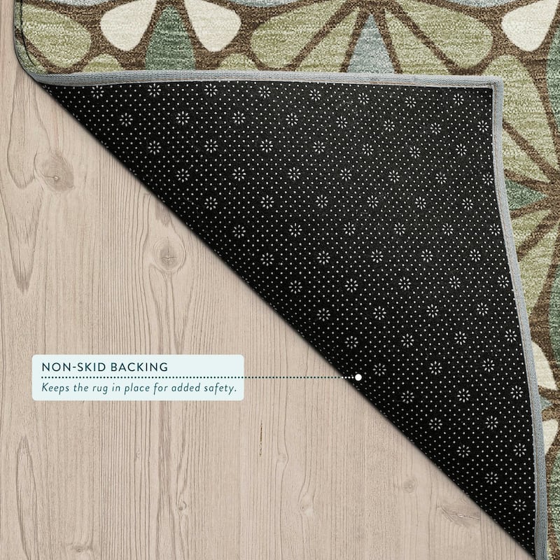 Machine Washable Indoor/ Outdoor Mosaic Pablo Chantille Rug