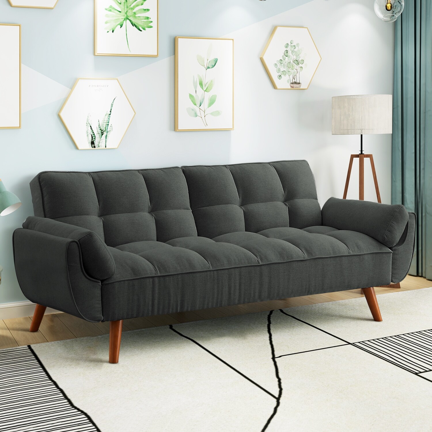 Milliard Black Memory Foam Full-size Futon Mattress