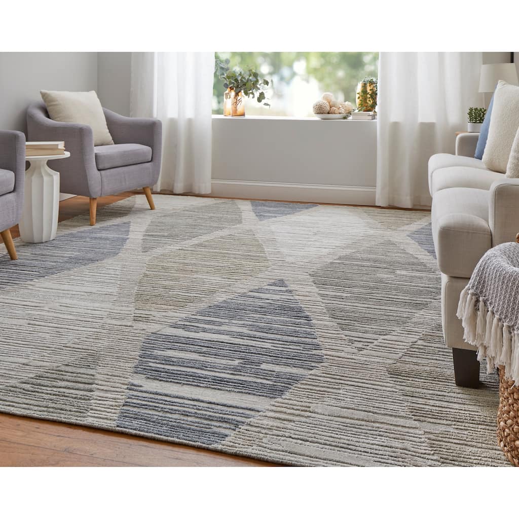 Grand Bazaar Huntley Hand Woven Diamond Modern Area Rug