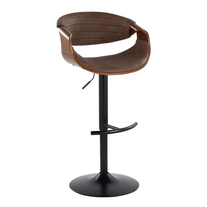 Carson Carrington Kanteborg Adjustable Bar Stool with Rounded T Footrest (Set of 2)