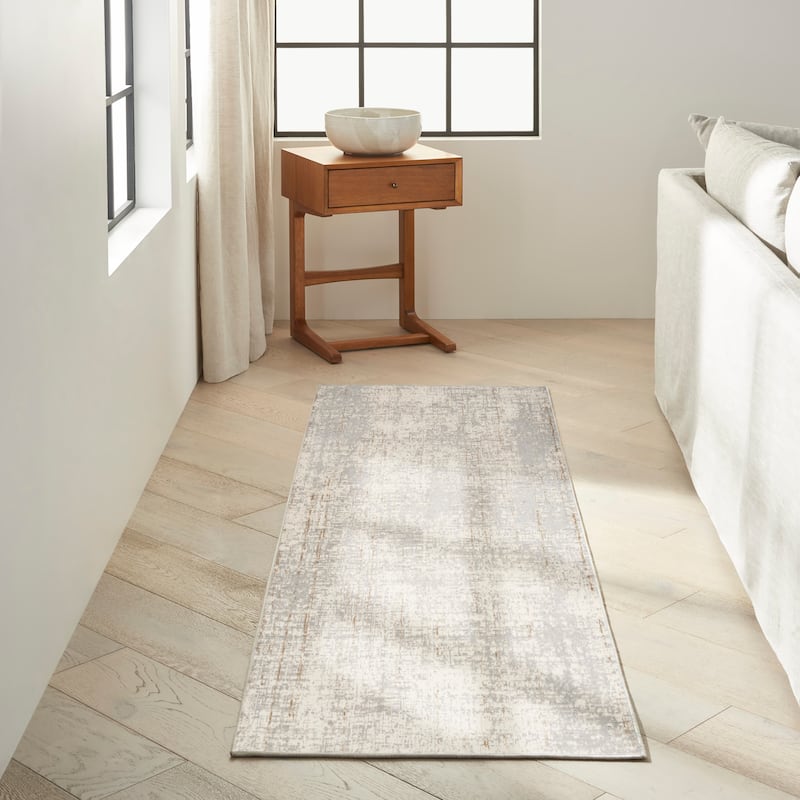 Calvin Klein CK950 Rush Indoor only Grey Abstract Area Rug