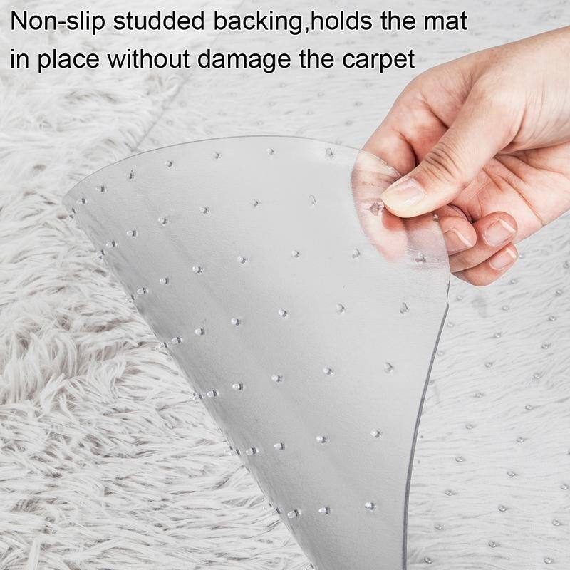 Upgrade Thickening PVC Nail Transparent Chair Mat
